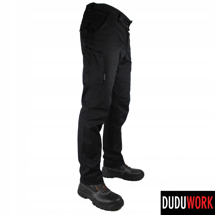 SPODNIE ROBOCZE BHP DuduWork Czarne Elastyczne 60