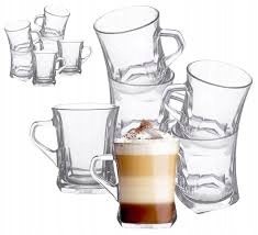 6 X SZKLANKI DO KAWY HERBATY SOKU 250 ML KOMPLET