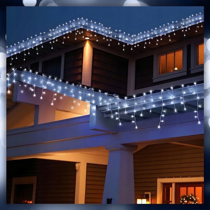 SOPLE LAMPKI CHOINKOWE ŚWIATEŁKA 500 LED 23,5M GRUBY KABEL FLASH ZEWNĘTRZNE