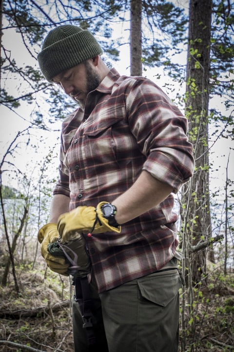 CZAPKA ZIMOWA WANDERER WEŁNA MERINO NA ZIMĘ BUSHCRAFT HELIKON OLIVE