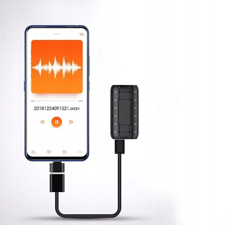 Dyktafon 20dni podsłuch mp3 redukcja szumu