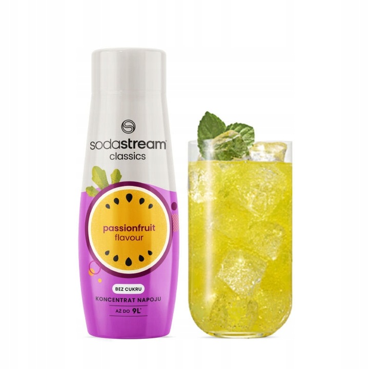 Zestaw Syrop SodaStream Lemoniada, Marakuja, Kwiat bzu 3x440ml + Torba