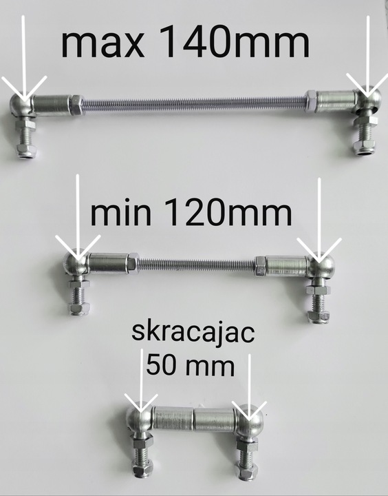ŁĄCZNIK POZIOMOWANIA XENON CIĘGNO UNIWERSALNY M6 STABILIZATOR SWIATEŁ xenon