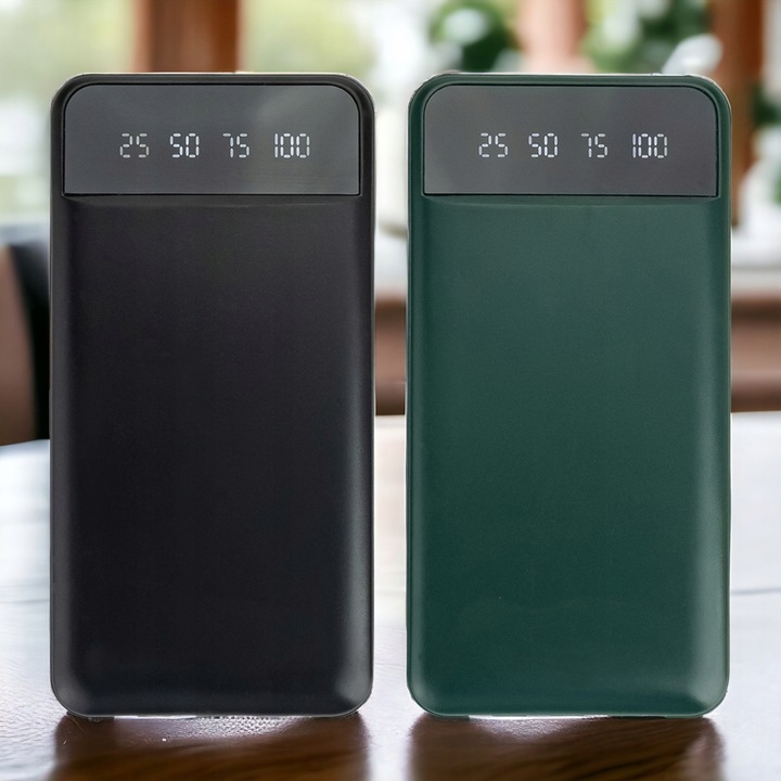 Powerbank 10000 mAh POWER BANK z latarką microUSB, USB-C, USB, lightning