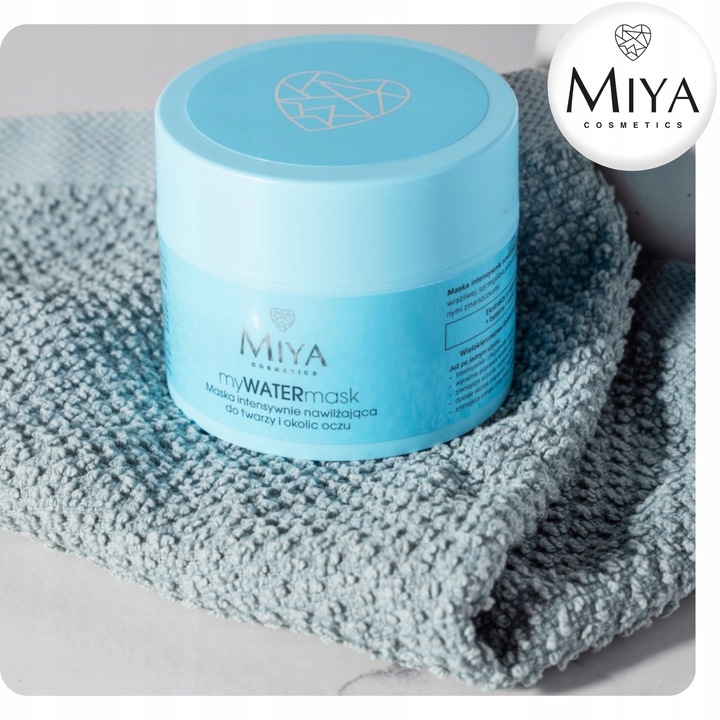 Maska Intensywnie Nawilżająca Naturalna do Twarzy i Okolic Oczu 50 ml Miya