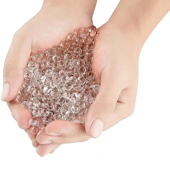 Kulki żelowe do kwiatów HYDROŻELOWE ziema hydrożel - bezbarwne 50000 sztuk