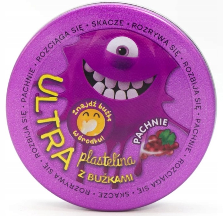 ULTRA PLASTELINA pachnąca WINOGRONOWA z BUŻKAMI FIOLETOWA