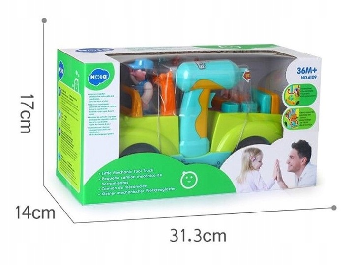 Auto do skręcania i rozkręcania mały mechanik jeździ gra interaktywny GRA