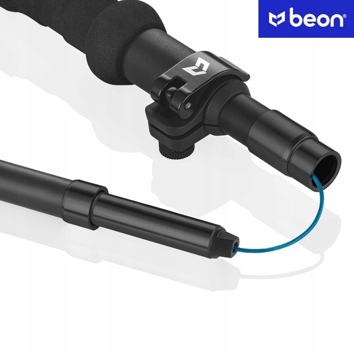 KIJE TREKKINGOWE SKŁADANE KARBONOWE KIJKI W GÓRY WŁÓKNO WĘGLOWE BEON CARBON