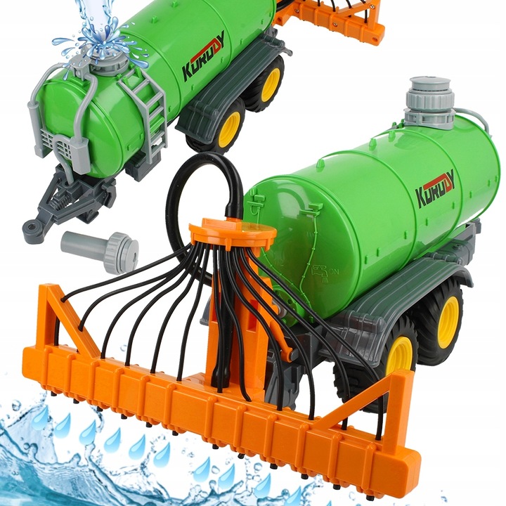 ZDALNIE STEROWANY TRAKTOR XXL CIĄGNIK ROLNICZY PILOT R/C CYSTERNA NA WODĘ