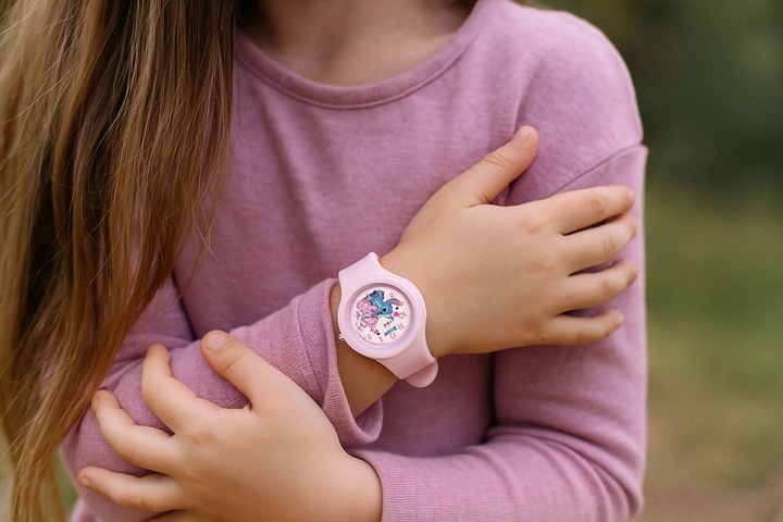 zegarek dla dziewczynki dziecka LILO & STITCH silikonowy wskazówkowy SUPER