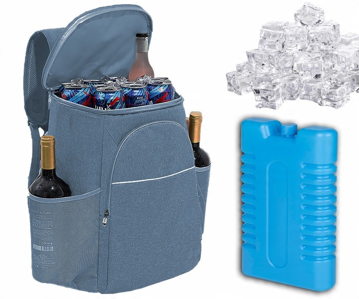 Plecak Termiczny Chłodzący Turystyczny Torba Izolacyjna Lodówka + Wkład