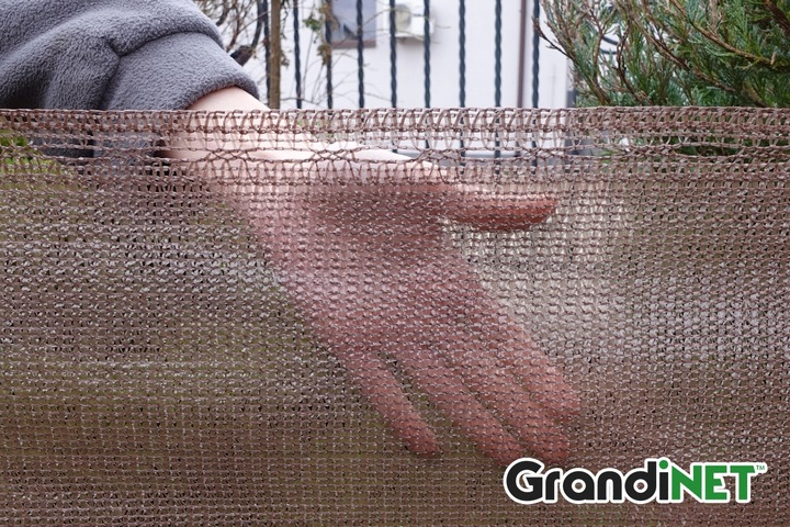 Siatka Osłonowa 1,5x15m 80% Brązowa Przed Wiatrem Sąsiadami Na Panele Płot