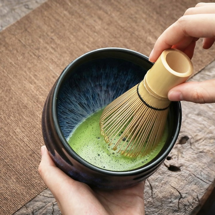 TRZEPACZKA DO MATCHY, ZESTAW 4 SZT DO HERBATY MATCHA, ZESTAW MIOTEŁ MATCHA