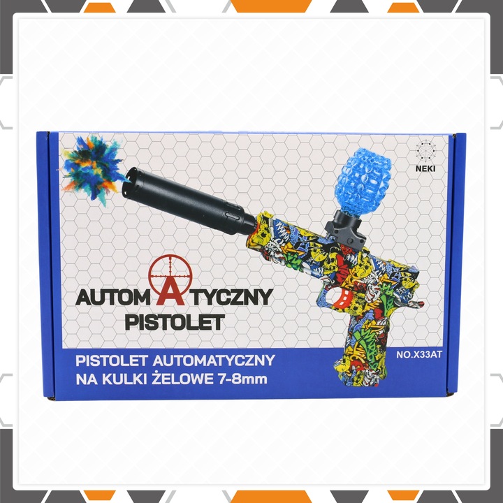 PISTOLET NA KULKI ŻELOWE AUTOMATYCZNY KARABIN DUŻY + GRATIS 3000 KULEK
