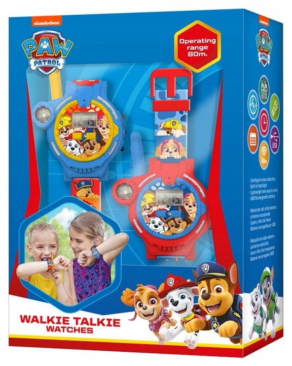 Walkie Talkie Z Zegarkiem Paw Patrol Pw19911 GADŻET