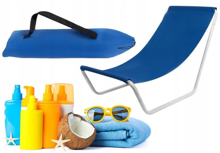 Leżak stal niebieski Malatec