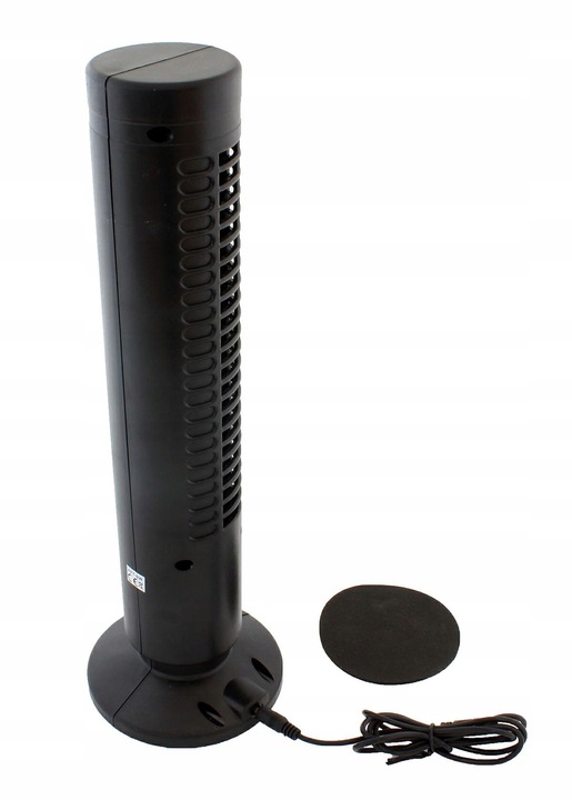 WENTYLATOR KOLUMNOWY BIURKOWY STOJĄCY OSCYLACJA KLIMA USB 3W CZARNY