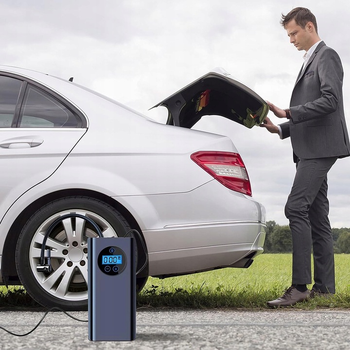 Elektryczna Pompa Powietrza Bezprzewodowa Cyfrowa Pompa Powietrza DoPojazdu