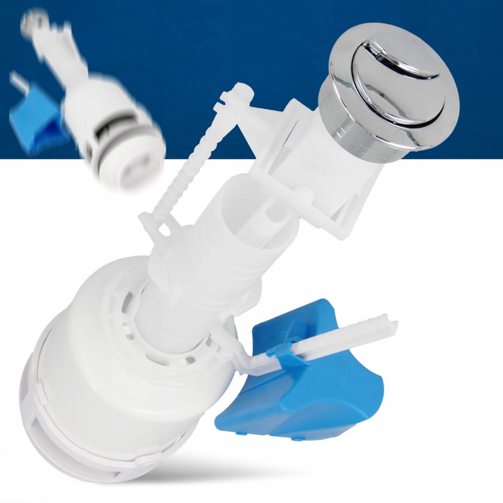 ZAWÓR SPUSTOWY SPŁUCZKI Uniwersalny DWUFUNKCYJNY Przycisk Spłukujący WC T1