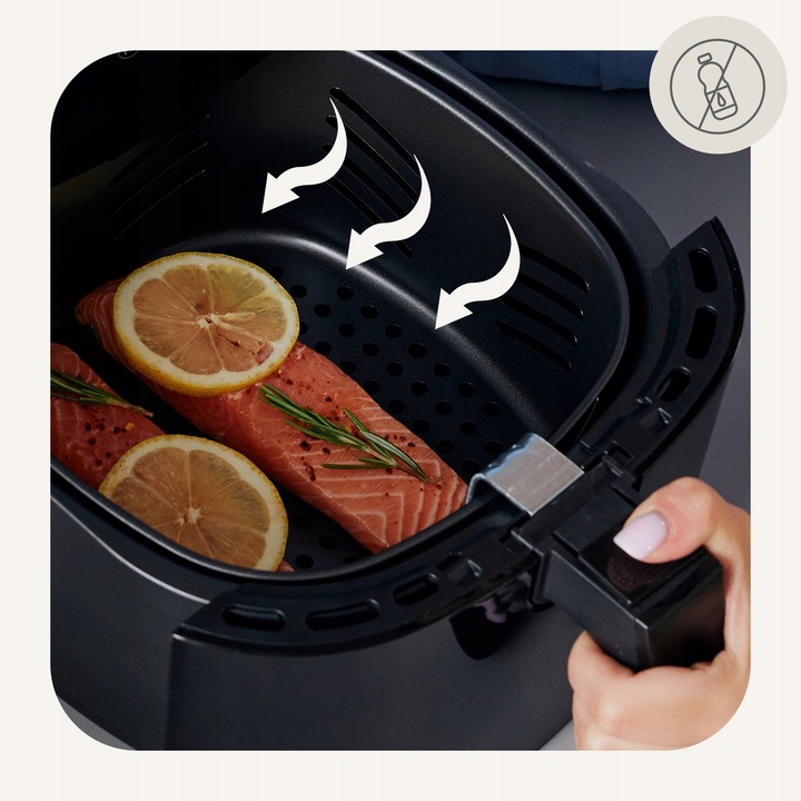 FRYTKOWNICA AIR FRYER BEZTŁUSZCZOWA FRYTOWNICA 1800W DUŻA dla 4 osób XL