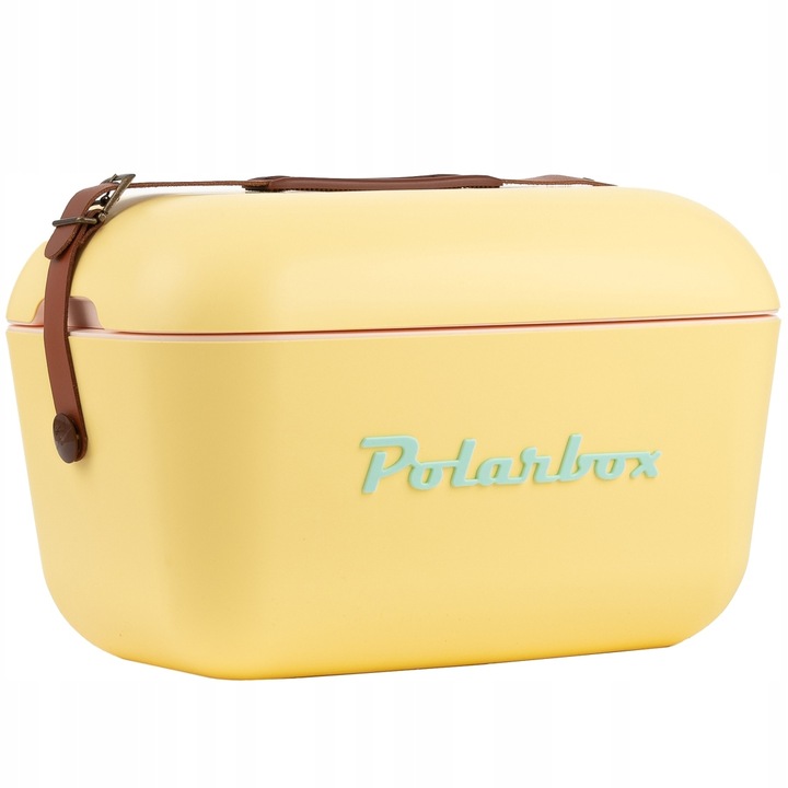 LODÓWKA TURYSTYCZNA 12L EXLISIVE POLARBOX ŻÓŁTA STYLOWA RETRO 2024