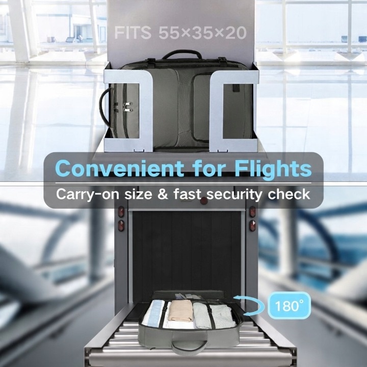 Plecak do Samolotu 55x40x20 Ryanair WizzAir LOT Duży Wodoodporny