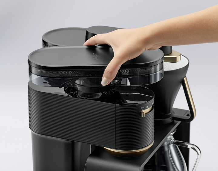 EKSPRES PRZELEWOWY MELITTA EPOS Pour Over z młynkiem 1024-02 czarny/złoty