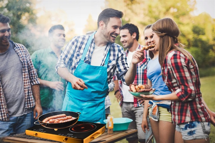 KUCHENKA PŁYTA CERAMICZNA PODWÓJNA DWUPALNIKOWA