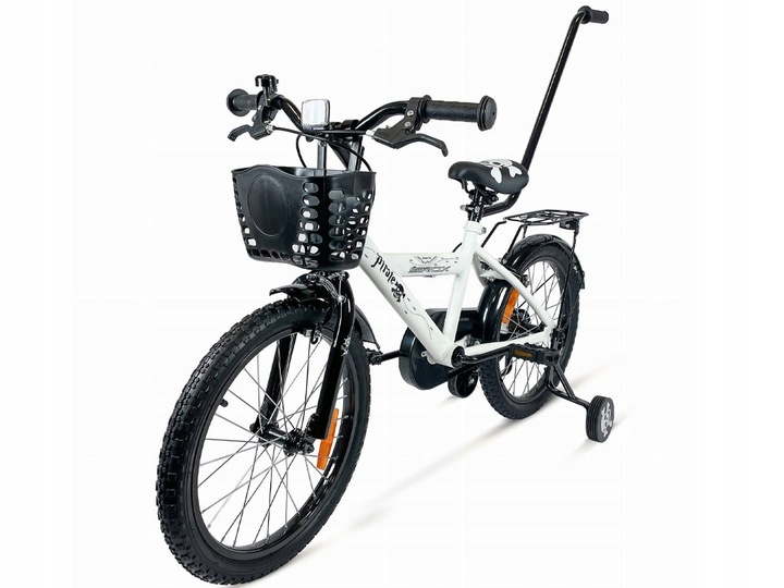 ROWER ROWEREK DZIECIĘCY Z KÓŁKAMI + PROWADNIK KOSZYCZEK BMX 14 CALI PIRATE