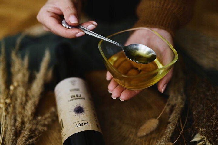 OLEJ Z OSTROPESTU 500 ml tłoczony zimno BADANIA zimnotłoczony NIERAFINOWANY