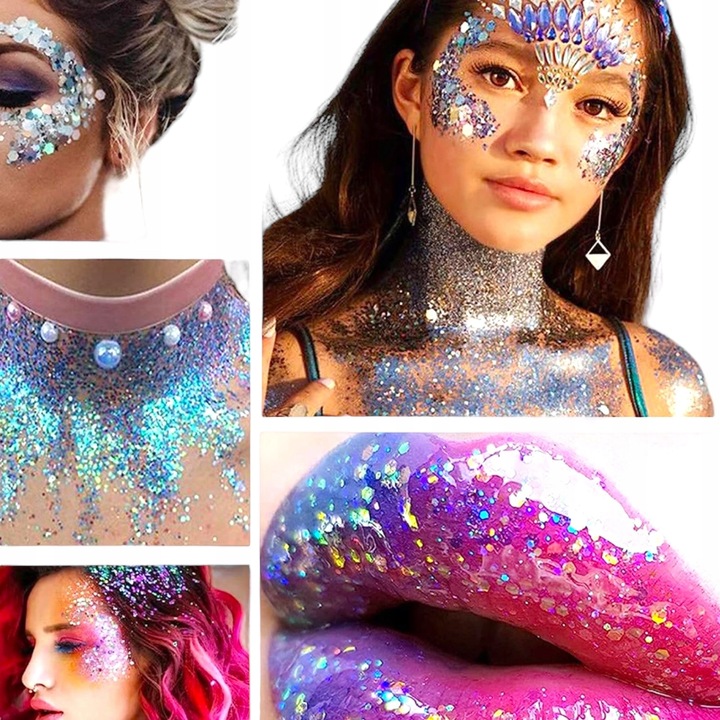 BROKAT DO ZDOBIENIA TWARZY CIAŁA UST WŁOSÓW GEL