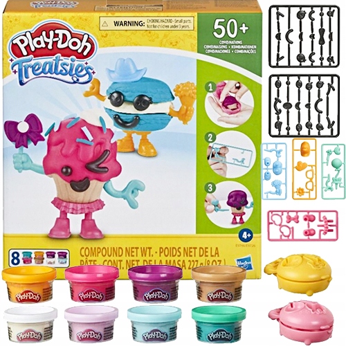 Play-Doh Treatsies Babeczki 8 Tub E9746 Ciastolina