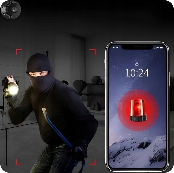 MINI KAMERA SZPIEGOWSKA FULL HD IR DETEKCJA WIFI