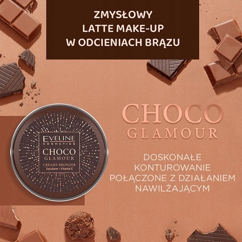 Bronzer w kremie eveline Choco Glamour Witamina E 01