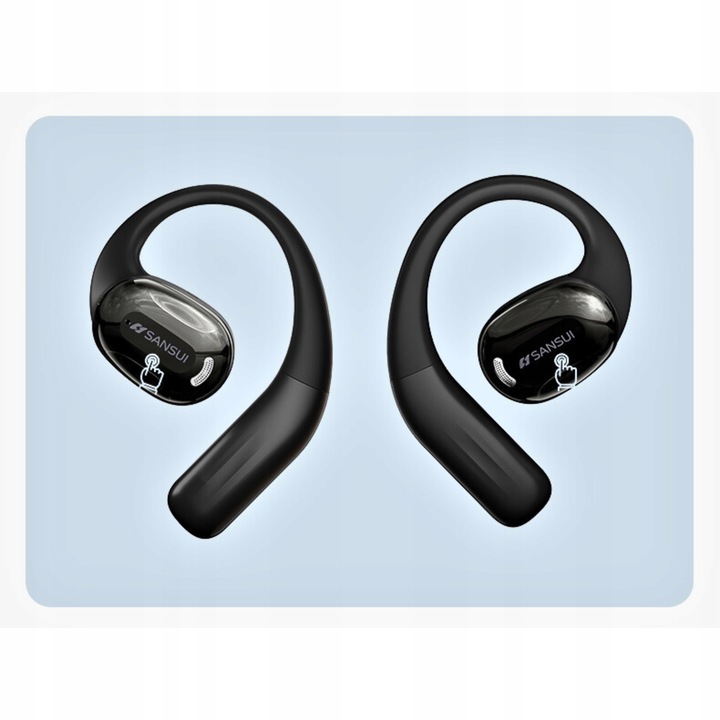 Słuchawki bezprzewodowe ZAUSZNE SANSUI W93 ENC dwa mikrofony BLUETOOTH 5.4