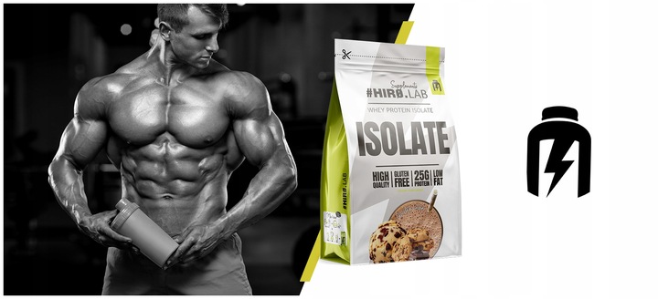 Izolat Białka BIAŁKO 700 g WPI Whey Protein Isolate Czekolada ciastko HIRO