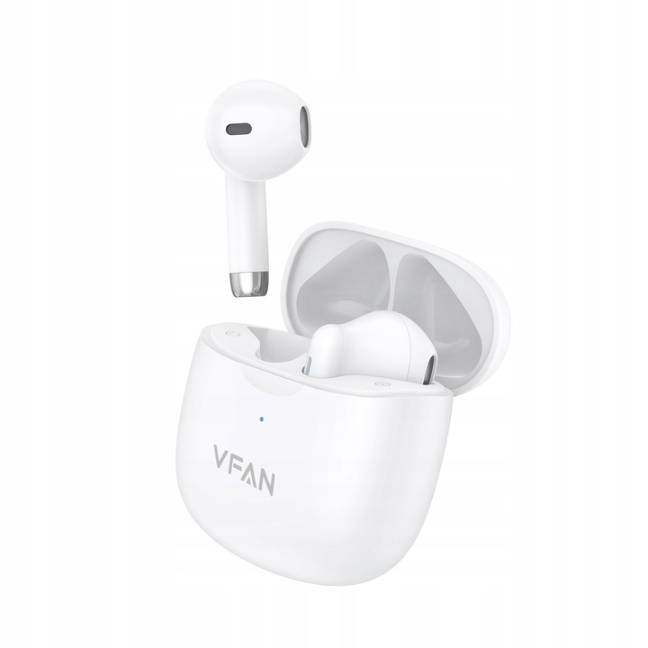 SŁUCHAWKI BEZPRZEWODOWE DOUSZNE BLUETOOTH 5.3 VFAN T06 BIAŁE