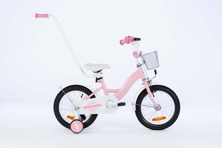 rower rowerek dla dziewczynki TOMABIKE 14 cali model 2025 prowadnik M