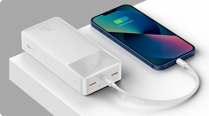 BASEUS POWER BANK 30000mah POWERBANK 20W PD 3x USB USB-C TYP-C 3A QC 3.0