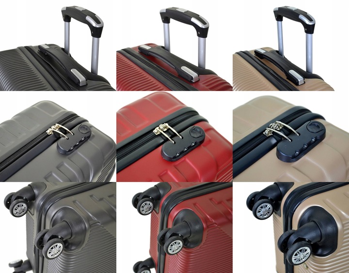 ŚREDNIA WALIZKA SUNBAG - MODEL APUS 8082 Z POSZERZENIEM pojemność 80 LITRÓW