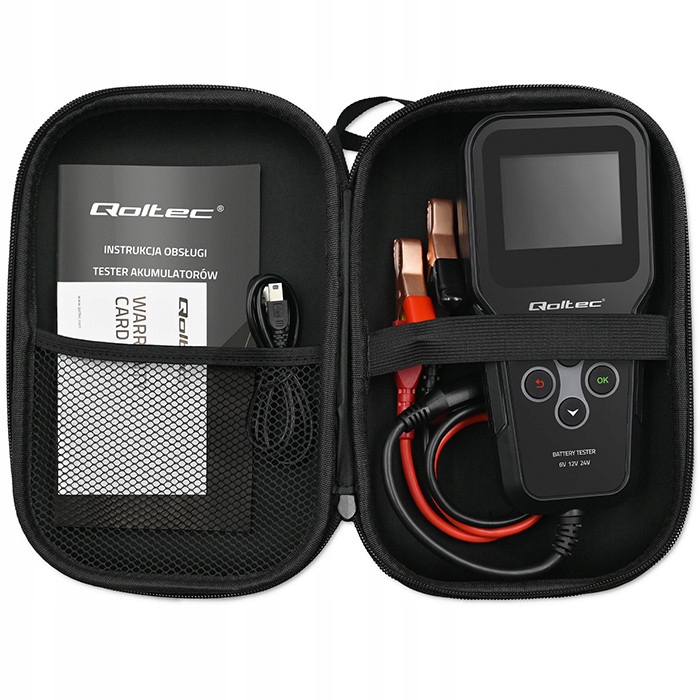 Cyfrowy miernik tester do baterii 3w1 z LCD 6V 12V 24V 30Ah-200Ah j.Polski