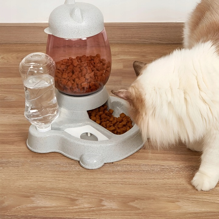 AUTOMATYCZNY PODAJNIK WODY I KARMY MISKA DLA KOTA I PSA DOZOWNIK 2W1 POIDŁO