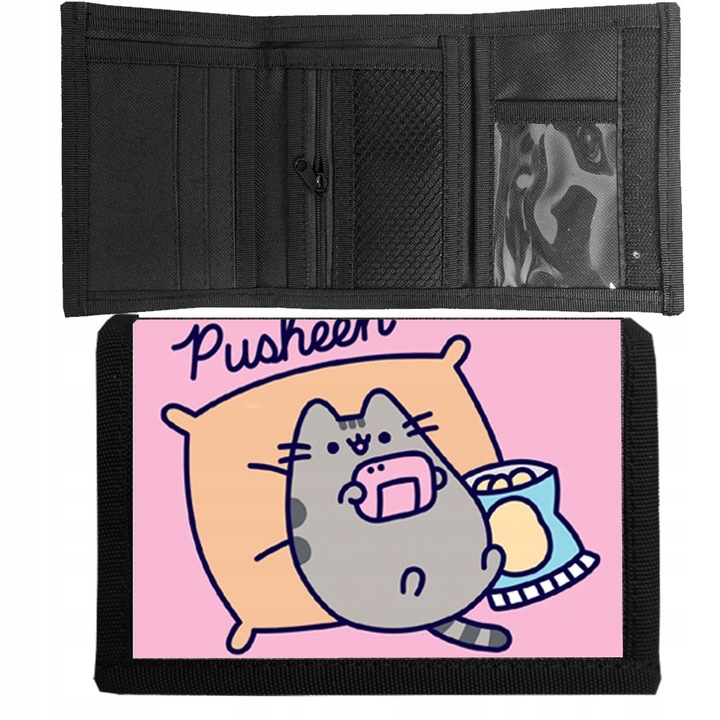 portfel młodzieżowy z rzepem portfele kodurowe pushe