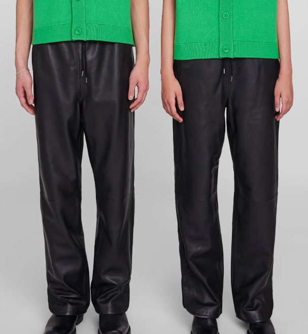 IIQUAL Spodnie skórzane r.S