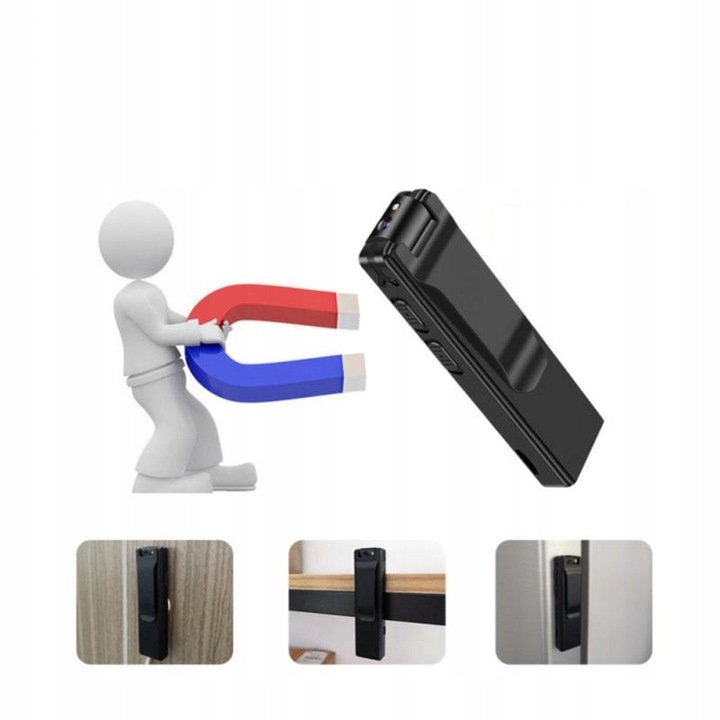 MINI KAMERA SZPIEGOWSKA FULL HD LATARKA DYKTAFON