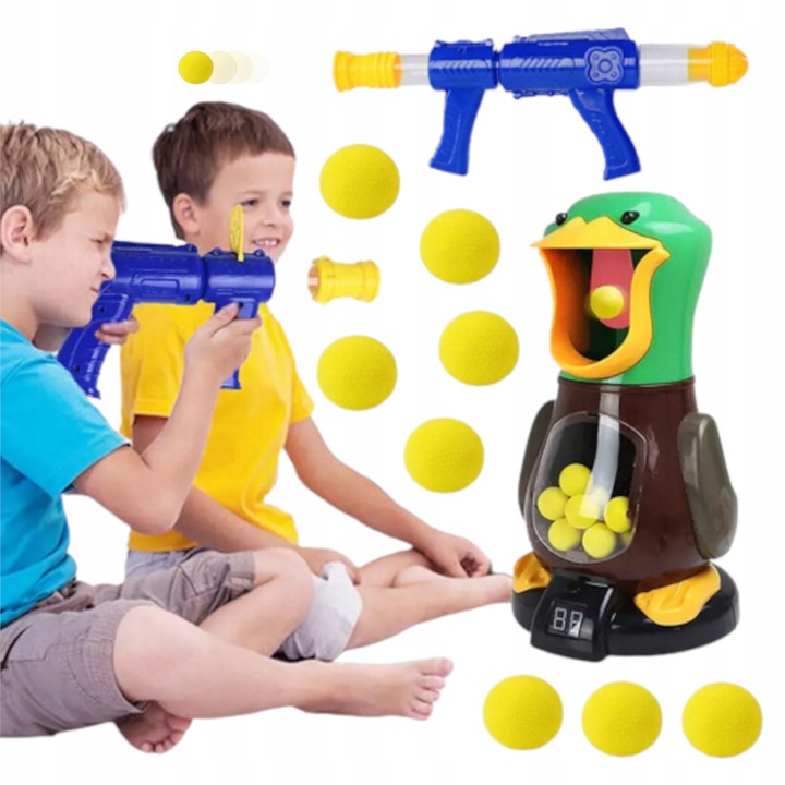 GRA GŁODNA KACZKA STRZELANIE DO CELU PISTOLET