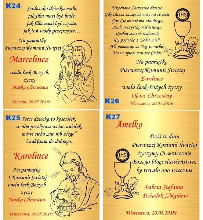 Złoty Łańcuszek 925 Medalik Aniołek z Sercem Chrzest Komunia Grawer