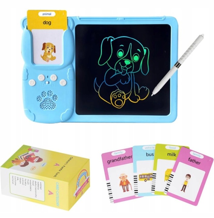 CZYTNIK KART DO NAUKI ANGIELSKIEGO SŁÓWEK DLA DZIECI 112 KART 224 SŁÓWKA