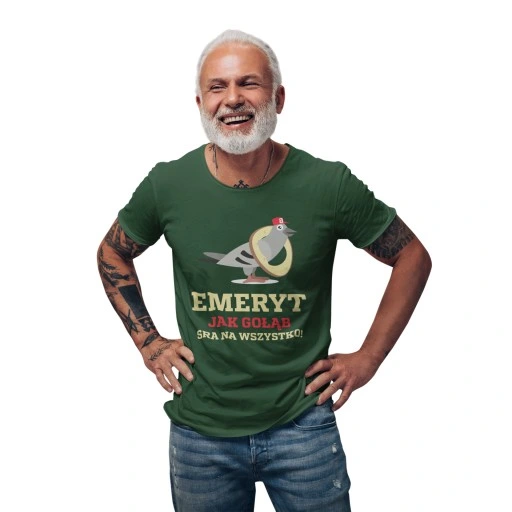 Prezent EMERYTA Emerytura KOSZULKA BĄDŹ JAK GOŁĄB